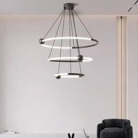 ECLIPTICA Ring Chandelier by Lampadom - close-up