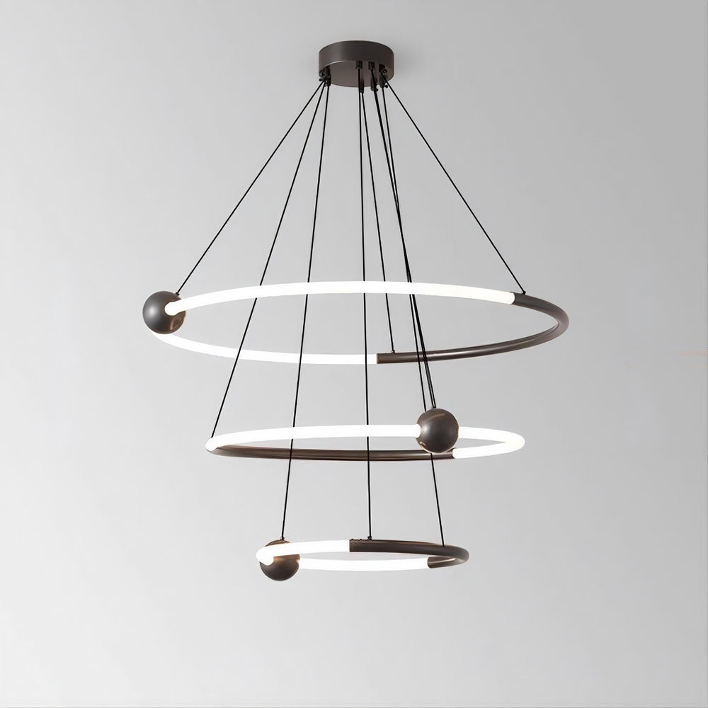 ECLIPTICA Ring Chandelier by Lampadom - side view