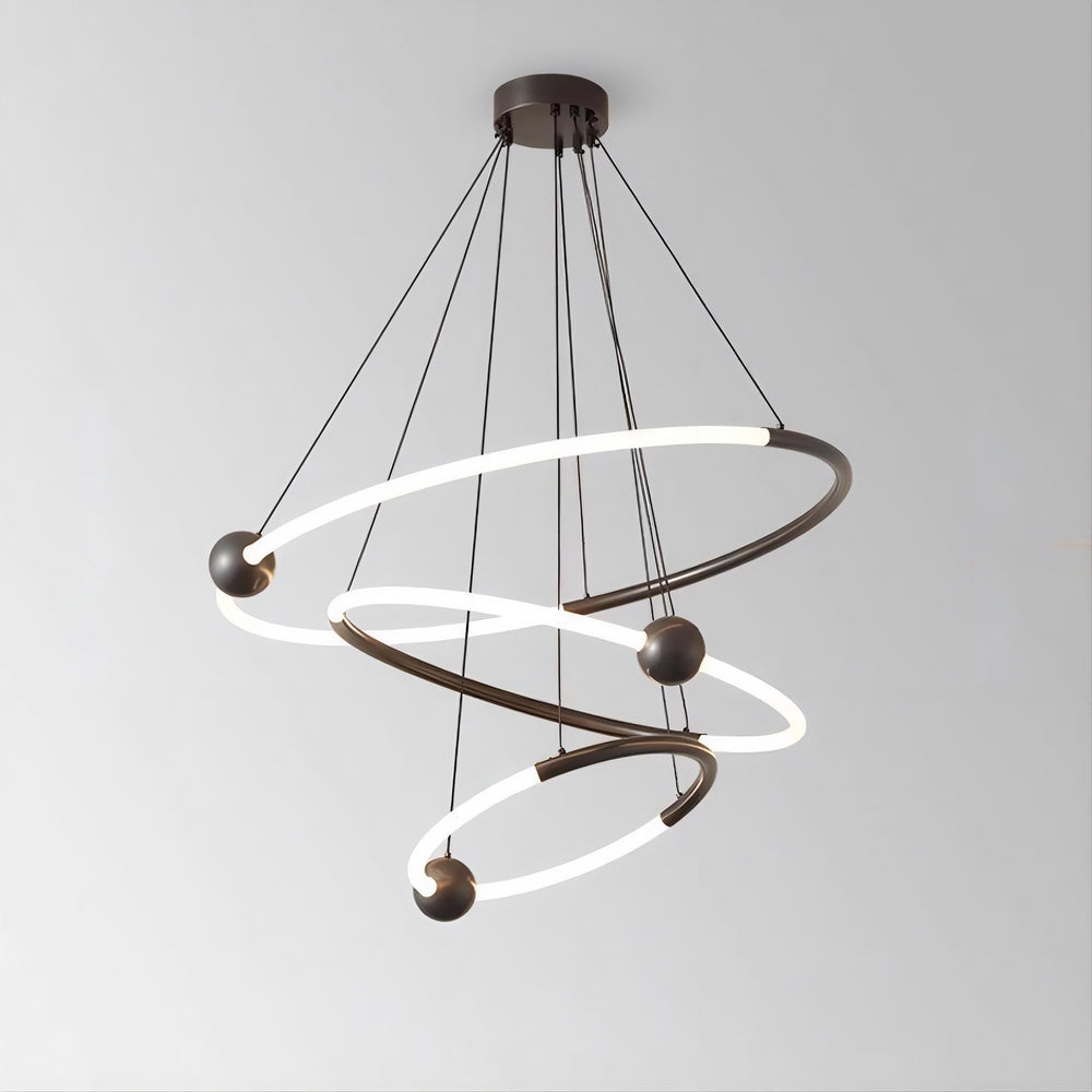 ECLIPTICA Ring Chandelier by Lampadom - ambient shot