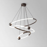 ECLIPTICA Ring Chandelier by Lampadom - ambient shot