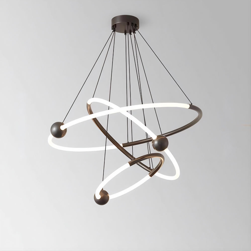 ECLIPTICA Ring Chandelier by Lampadom - angle view