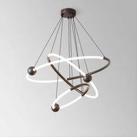 ECLIPTICA Ring Chandelier by Lampadom - angle view