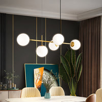 EDMUND Linear Chandelier by Lampadom - angle view