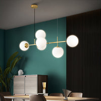 EDMUND Linear Chandelier by Lampadom - close-up
