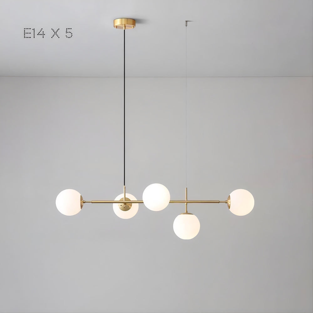 EDMUND Linear Chandelier by Lampadom - detail view