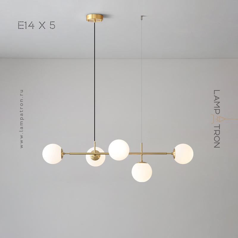EDMUND Linear Chandelier by Lampadom - ambient shot