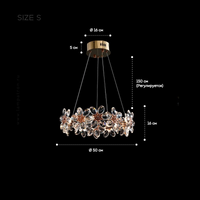 EGEL B Chandelier by Lampadom - side view