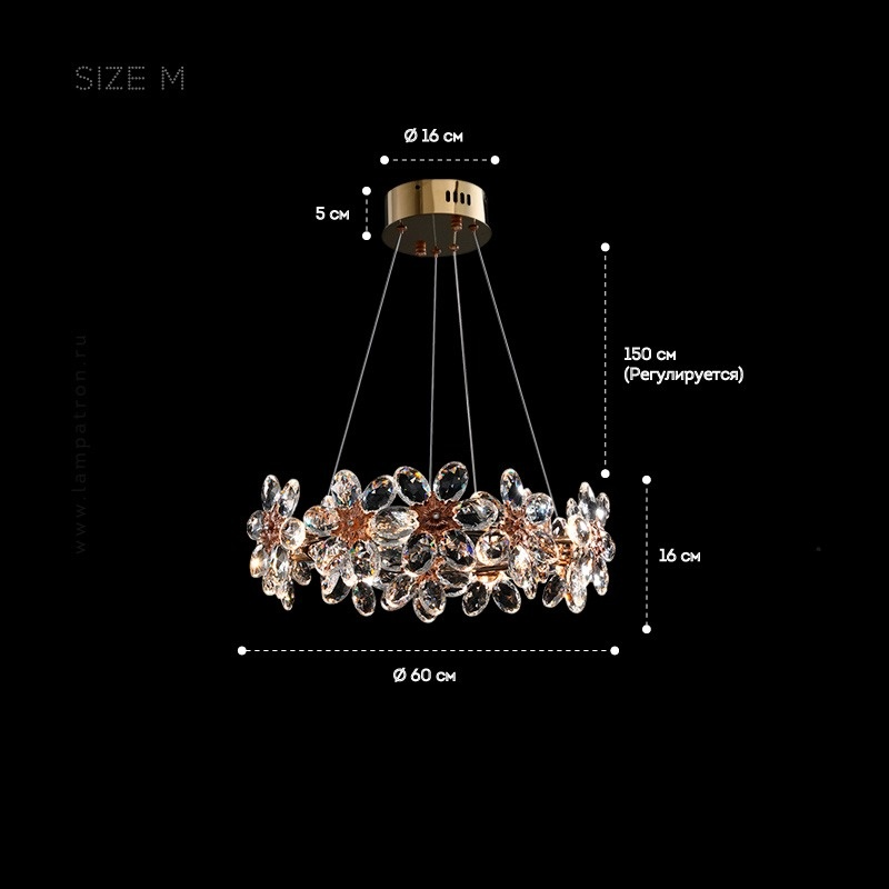 EGEL B Chandelier by Lampadom - close-up