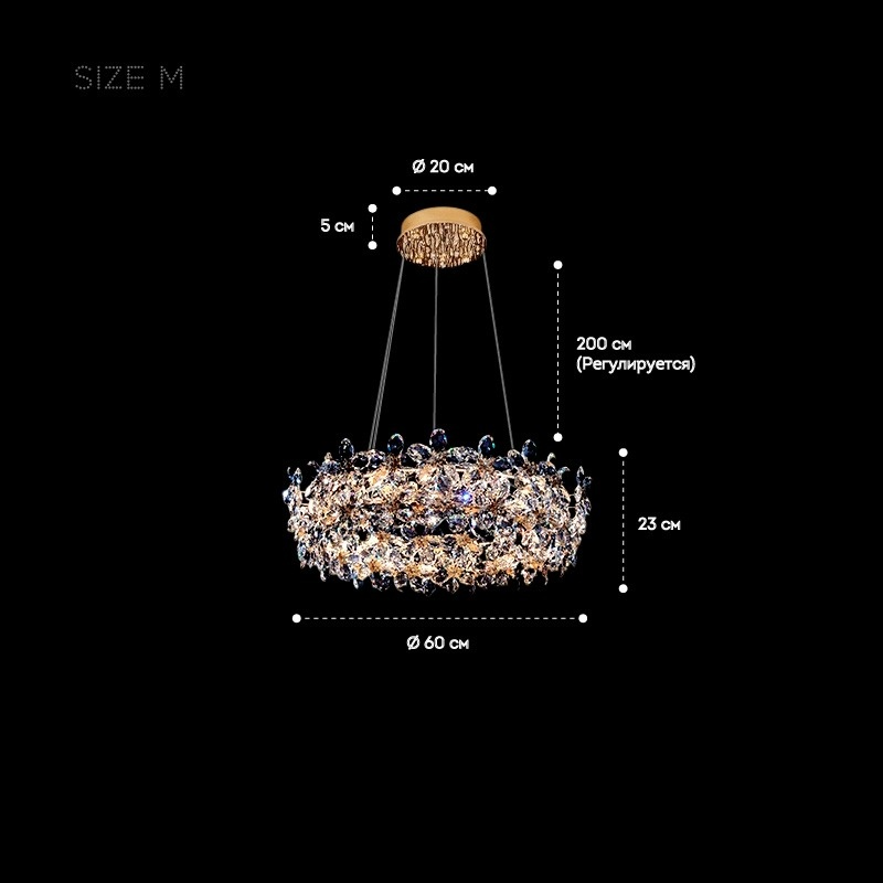 EGEL B Chandelier by Lampadom - detail view