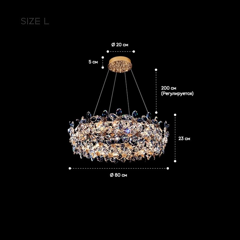 EGEL B Chandelier by Lampadom - top view