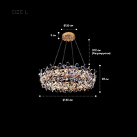 EGEL B Chandelier by Lampadom - top view
