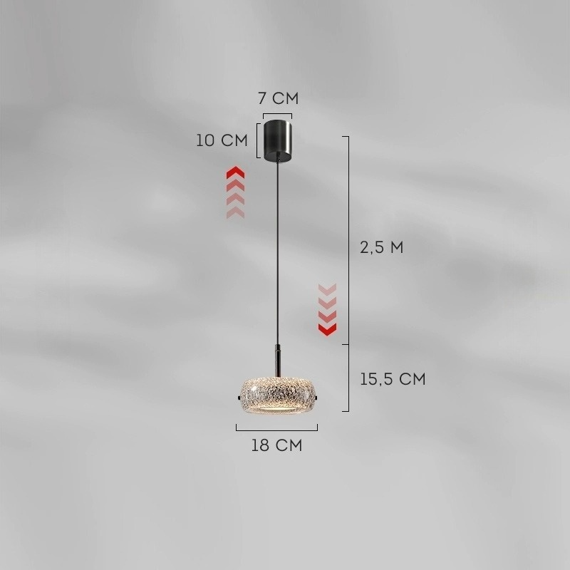 EILERT Pendant by Lampadom - scale reference