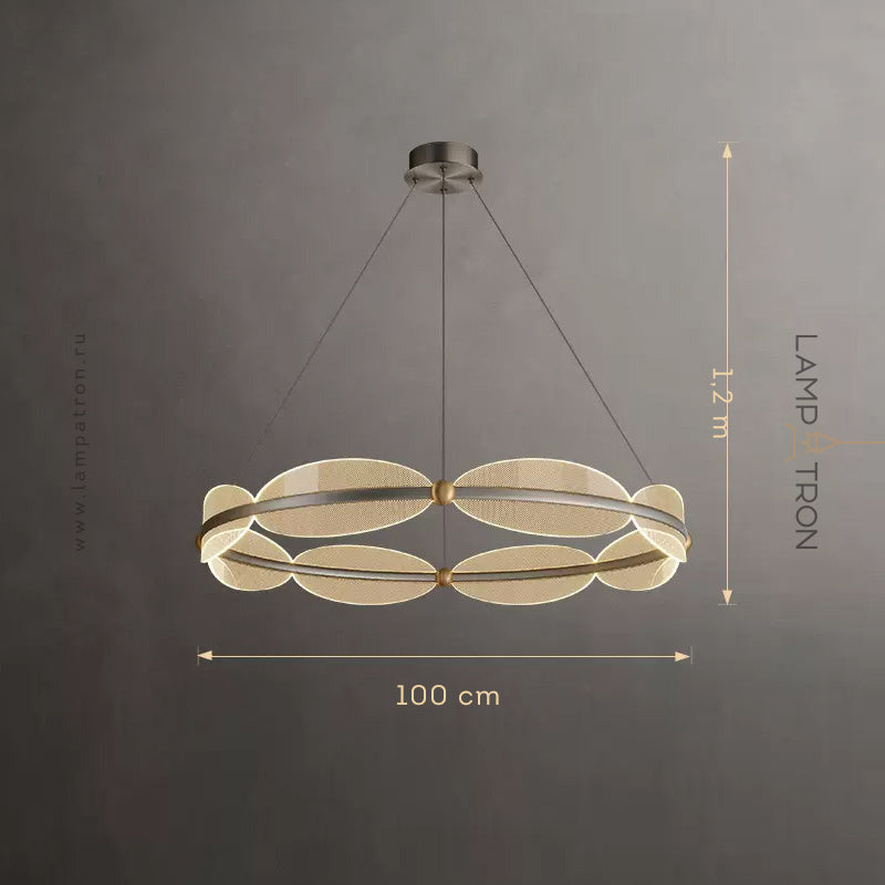 ELIS Ring Chandelier by Lampadom - angle view