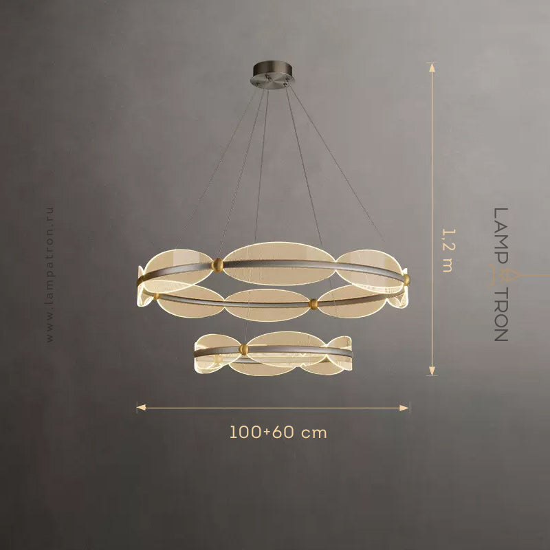 ELIS Ring Chandelier by Lampadom - side view