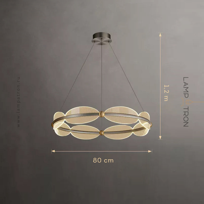 ELIS Ring Chandelier by Lampadom - top view