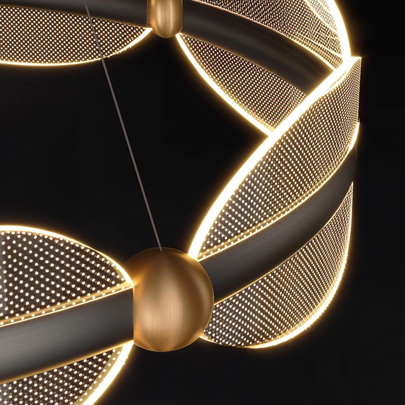 ELIS Ring Chandelier by Lampadom - scale reference