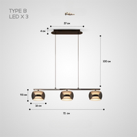 ELISER Linear Chandelier Pendant