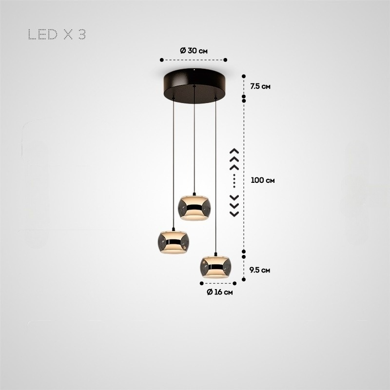ELISER Pendant by Lampadom - angle view