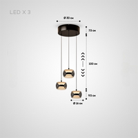 ELISER Pendant by Lampadom - angle view