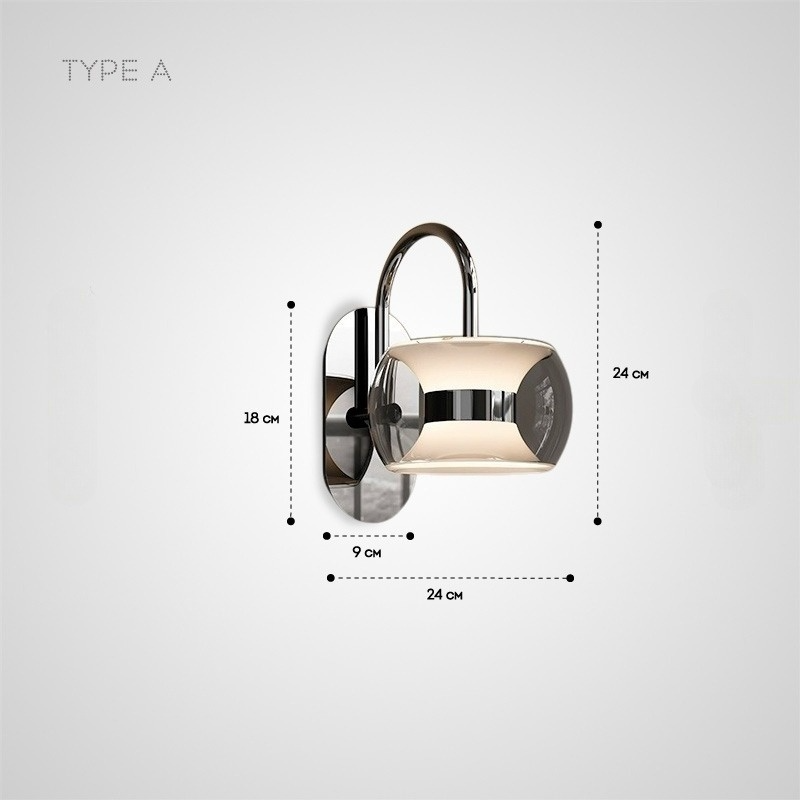 ELISER Wall Light by Lampadom - side view