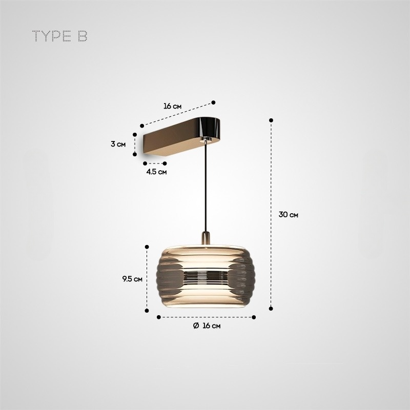 ELISER Wall Light by Lampadom - angle view