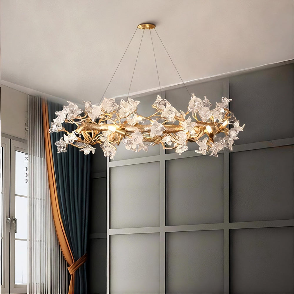 ELISHA Ring Chandelier by Lampadom - close-up