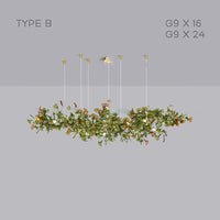 ELLING Chandelier by Lampadom - side view