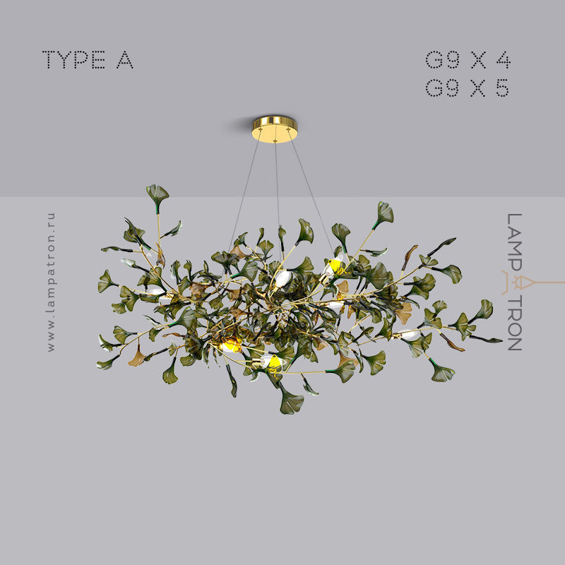 ELLING Chandelier by Lampadom - top view