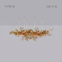 ELLING Chandelier by Lampadom - side view