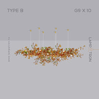 ELLING Chandelier by Lampadom - scale reference