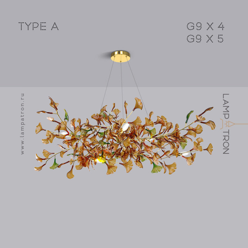 ELLING Chandelier by Lampadom - angle view