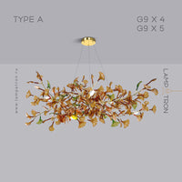 ELLING Chandelier by Lampadom - angle view