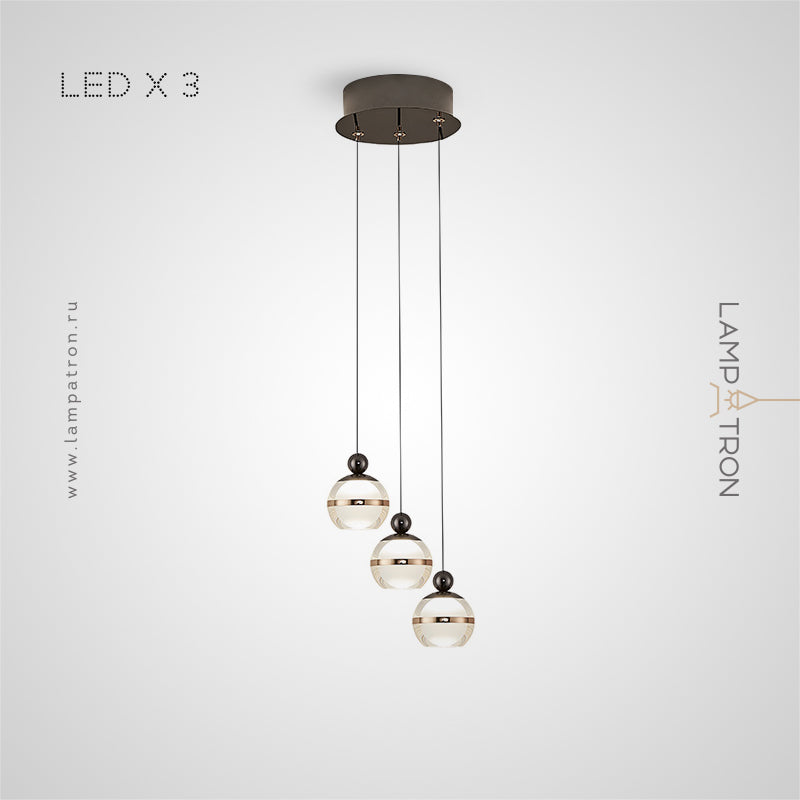 ELVARD COMBO Cascade Light by Lampadom - close-up
