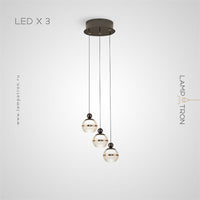 ELVARD COMBO Cascade Light by Lampadom - close-up