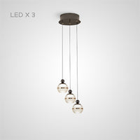 ELVARD COMBO Cascade Light by Lampadom - angle view