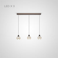 ELVARD COMBO Cascade Light by Lampadom - side view