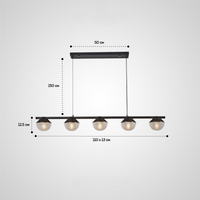 EMBRET Linear Chandelier