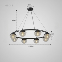 EMBRET RING Chandelier by Lampadom - detail view