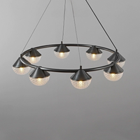 EMBRET RING Chandelier by Lampadom - side view