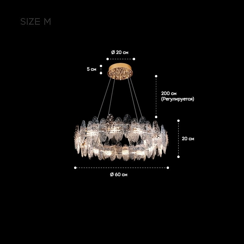 ENGLE Ring Chandelier by Lampadom - close-up