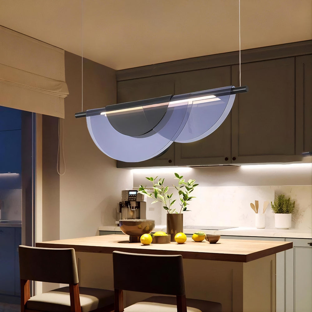 EQUAL COLOR Linear Chandelier by Lampadom - ambient shot