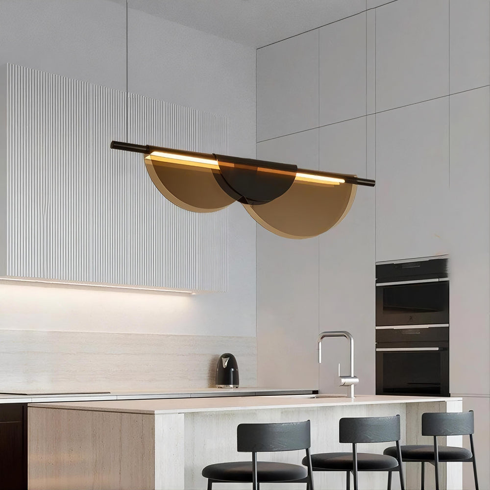 EQUAL COLOR Linear Chandelier by Lampadom - angle view