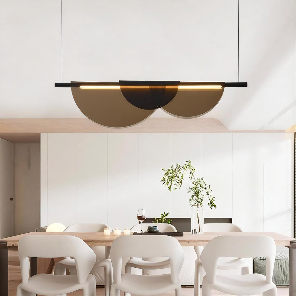 EQUAL COLOR Linear Chandelier by Lampadom - side view