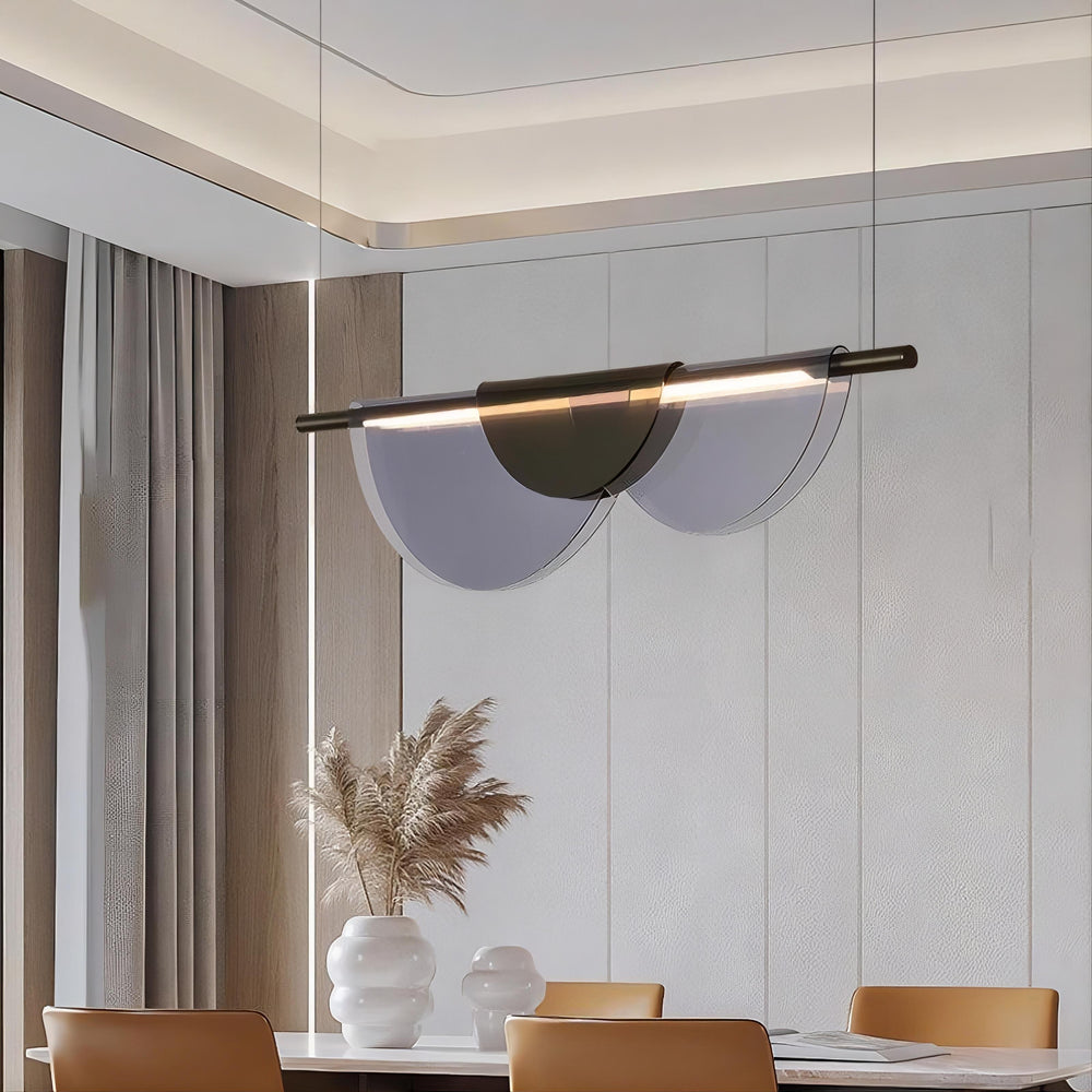 EQUAL COLOR Linear Chandelier by Lampadom - ambient shot