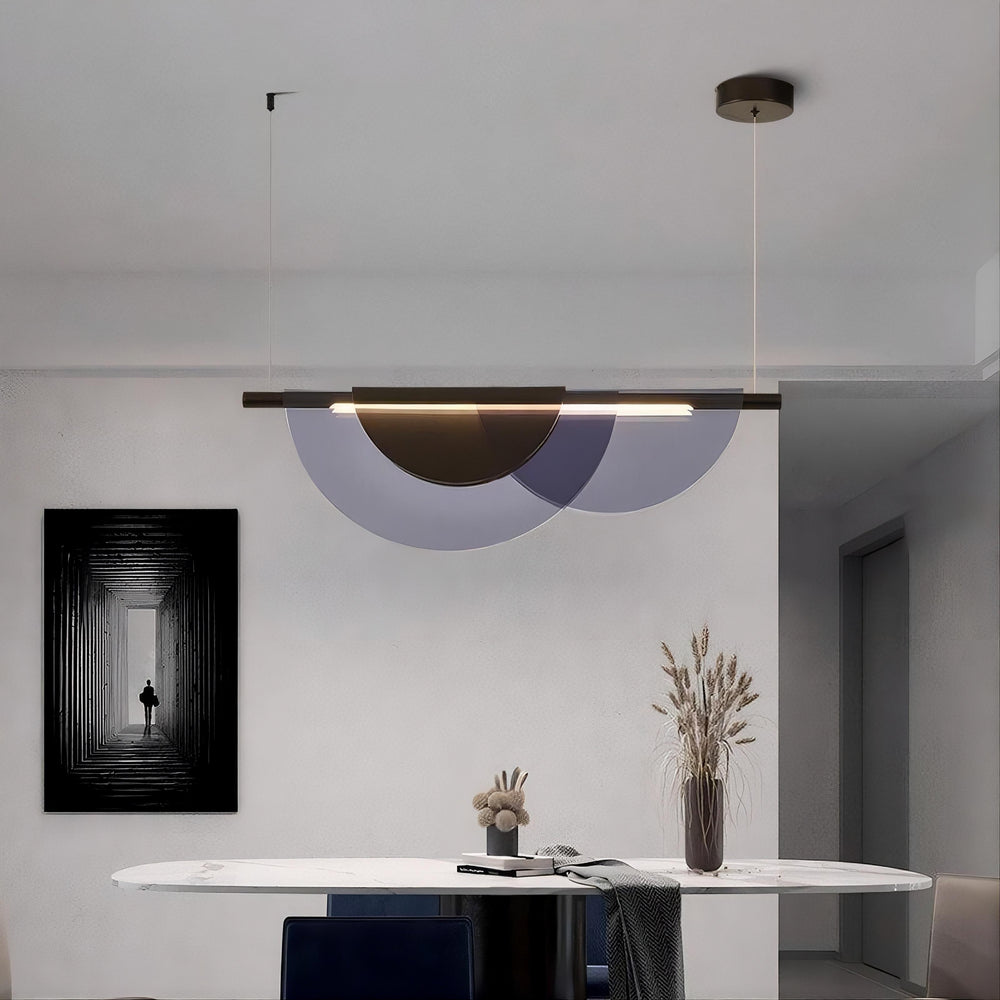 EQUAL COLOR Linear Chandelier by Lampadom - close-up
