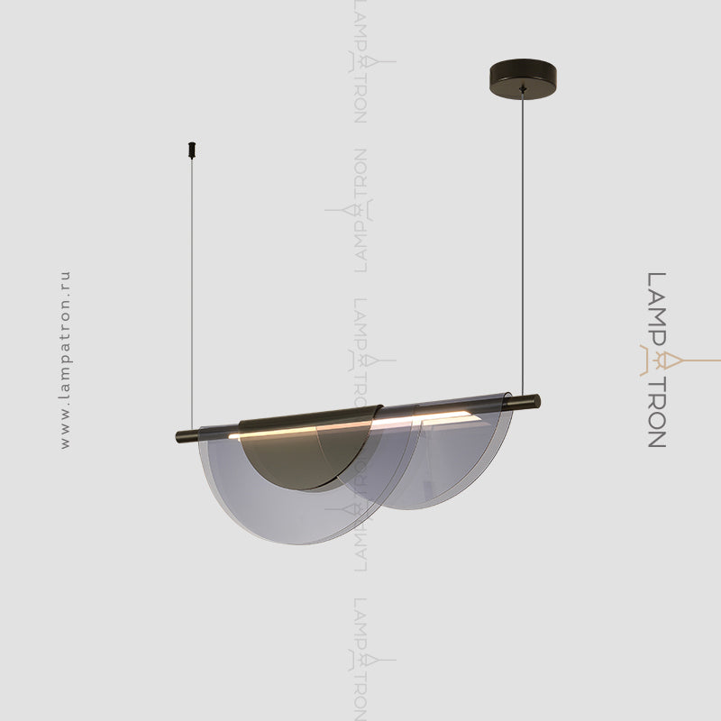 EQUAL COLOR Linear Chandelier by Lampadom - close-up
