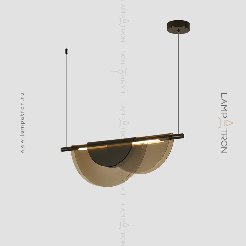 EQUAL COLOR Linear Chandelier by Lampadom - top view