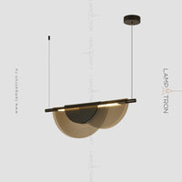 EQUAL COLOR Linear Chandelier by Lampadom - top view