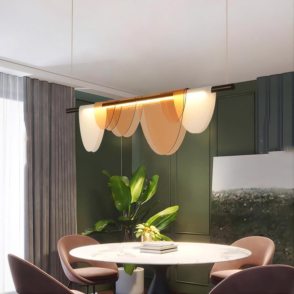 EQUALinear Chandelier by Lampadom - side view