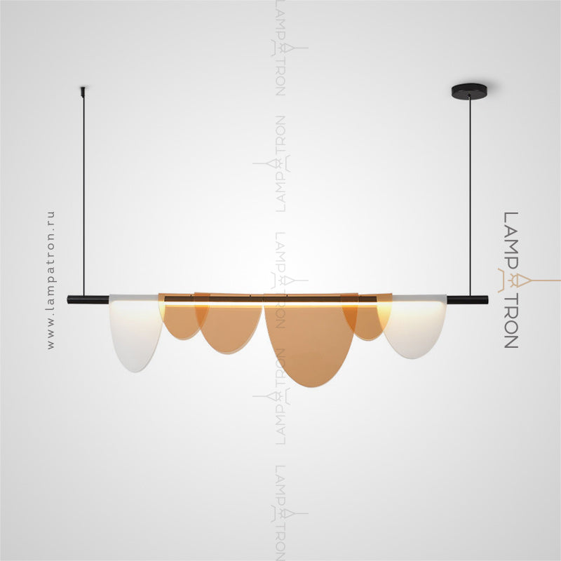 EQUALinear Chandelier by Lampadom - detail view